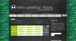 Desktop Screenshot of math-shortcut-tricks.com