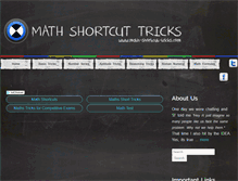 Tablet Screenshot of math-shortcut-tricks.com